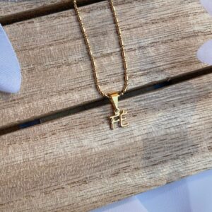 Dije De Fe Con Cadena Punto Palito