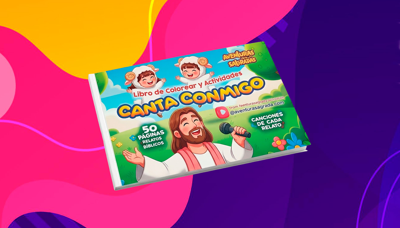1 TOMO - CANTA CONMIGO - Libro para colorear y de actividades - IMPRESO