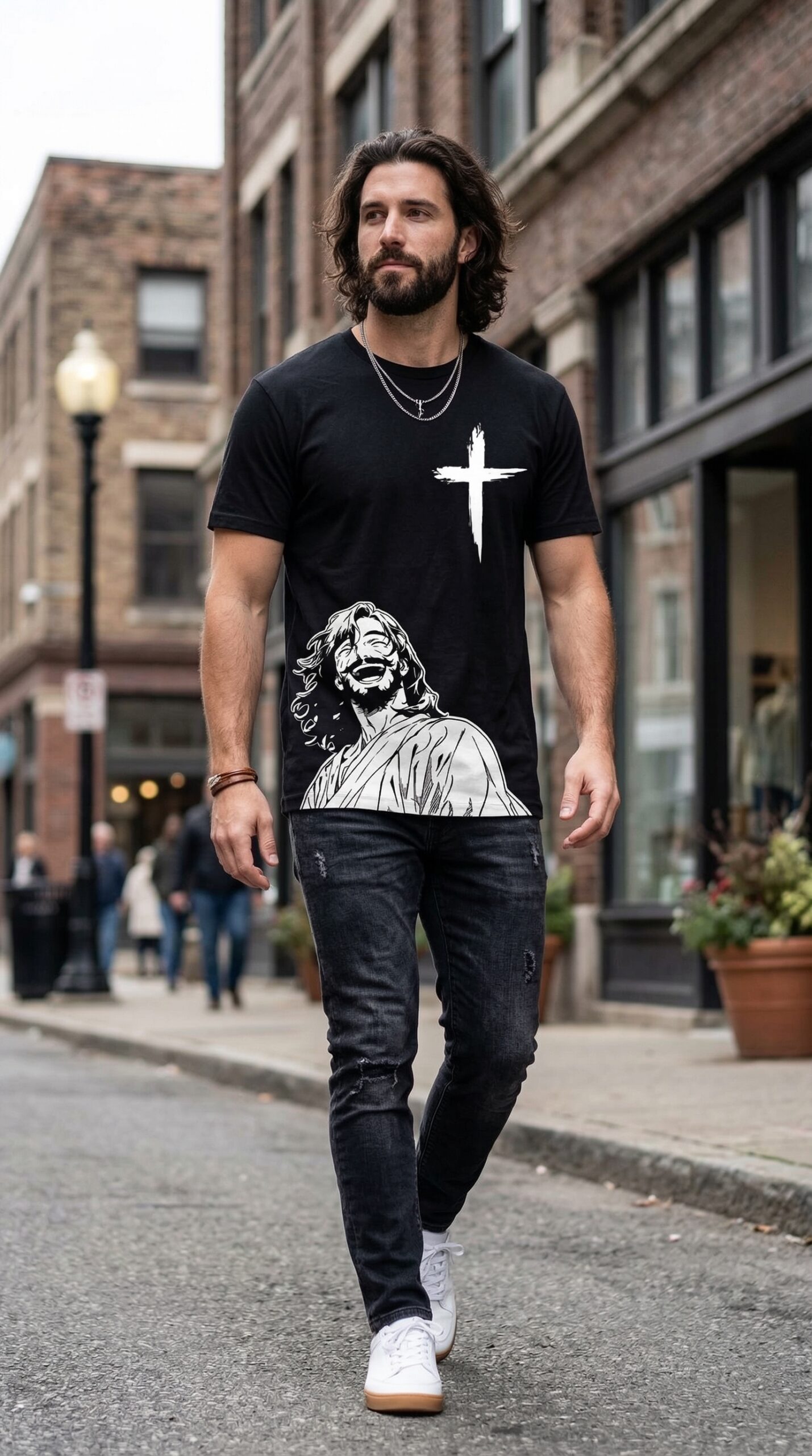 Camiseta Jesus Salva Happy - Imagen 4